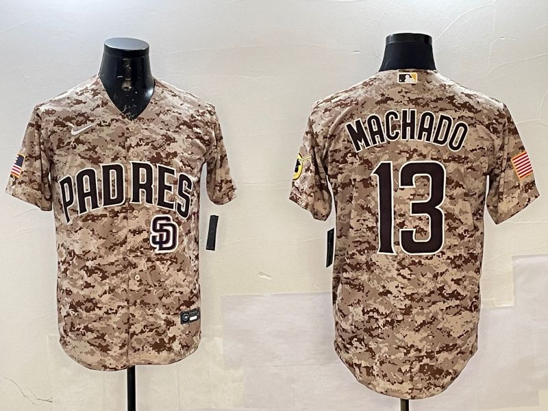 Men San Diego Padres 13 Machado Camo Game 2025 Nike MLB Jersey style 6